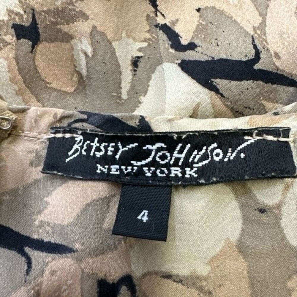 Betsey Johnson Vintage Silk Floral Dress Women's Romantic 1990s Y2K Boho Sz 4 - Picture 15 of 16
